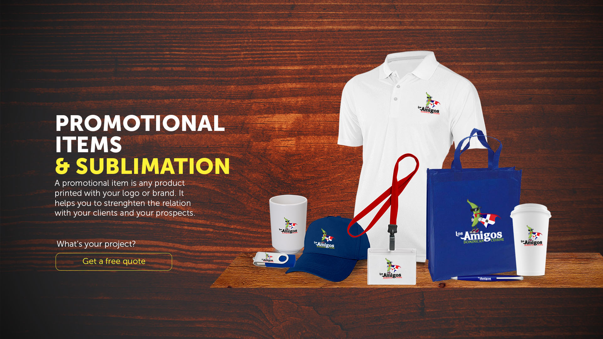 Promotional items and sublimation